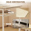 Homcom HOMCOM 3-Piece Dining Set with 2 Matching Chairs and 1 Table, White and Oak 7