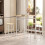 Homcom HOMCOM 3-Piece Dining Set with 2 Matching Chairs and 1 Table, White and Oak 9