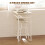 Homcom HOMCOM 3-Piece Dining Set with 2 Matching Chairs and 1 Table, White and Oak 4