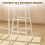 Homcom HOMCOM 3-Piece Dining Set with 2 Matching Chairs and 1 Table, White and Oak 6