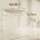 Homcom HOMCOM 3-Piece Dining Set with 2 Matching Chairs and 1 Table, White and Oak 3