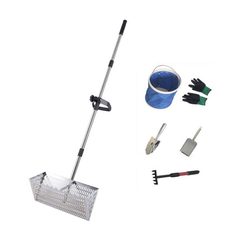 Rostfreies Strandkämm-Raufset mit ergonomischem Griff für