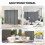 Outsunny Outsunny 4 Panel Folding Room Divider,Portable Privacy Panel for Garden 3