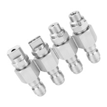 4-in-1 verstellbares Sprühgerät aus abgewinkeltem Edelstahl für