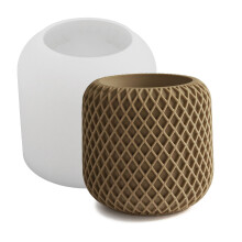 Candle Cup Mold Flowerpot Storage Box Silicone Mould Jar Gypsum