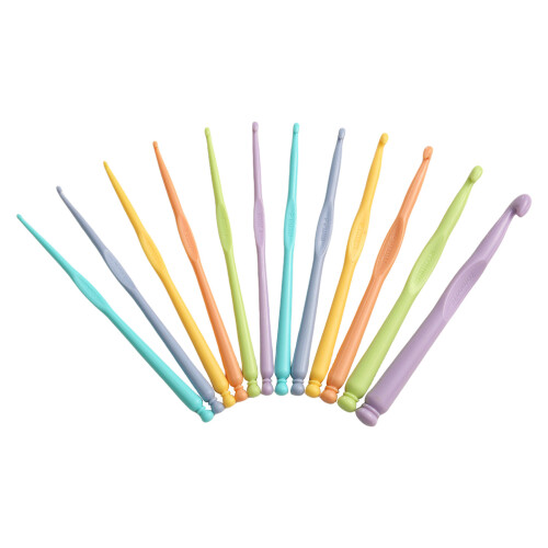 12Pcs Professional Long Handle Crochet Hook 2.0mm-10mm Ergonomic