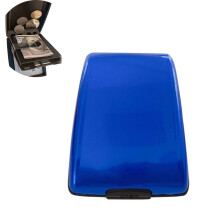 Reisebeskytter, mini-kortlommebok i aluminium med RFID-blokkering for trygg og sikker kredittkortholder