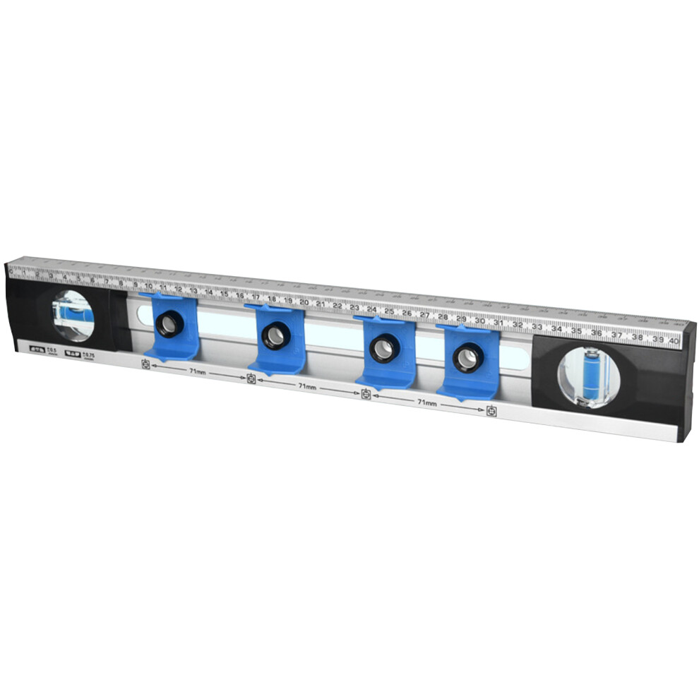 Hole Position Level Ruler Drill Alignment Tool-Silver Blue 7696000800509