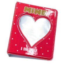 3 inch fotoalbum liefde hart holle-rood liefdeshart 64 pagina's