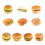 Artificial Hamburger Bread Models Food Model Restaurant-Type J 2