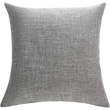 Housse de coussin oblongue polyvalente, mélange de polyester, 45 x 45 cm, couleur unie, lot de 2