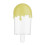 12Pcs Clear Candy Organizers Plastic Containers Small-Yellow 5