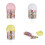 12Pcs Clear Candy Organizers Plastic Containers Small-Yellow 3