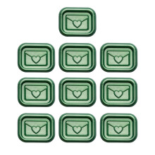 10 Pcs Wax Seal Sticker Self-Adhesive Labels Sticker-pine green