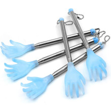 Retractable Design Back Scratcher, Stainless Steel Massage Head For Gentle Scratching, Portable Back Scratcher With Telescopic Handle, Extendable Back