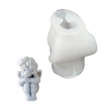 Winged Baby Figurine Silicone Candle Molds for-little angel 2