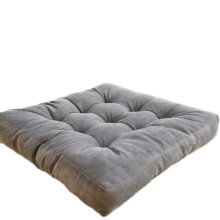 Coussin décoratif de patio, coussin de sol de méditation uni à usage multiple pour salon, balcon et extérieur (bleu marine, 56 x 56 cm)