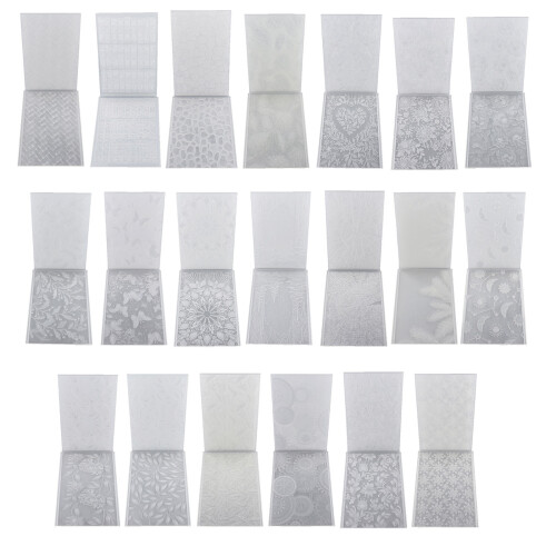 DIY Plastic Embossed Plate 3D Flower Embossing Template-AT0014 2