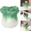 Ceramic Cabbage Shaped Pen Holder Desktop Container for Pens and 2