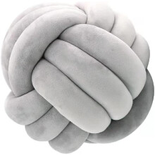 Coussin Knot en peluche douce, confectionné à la main en coton PP pour une touche d'élégance