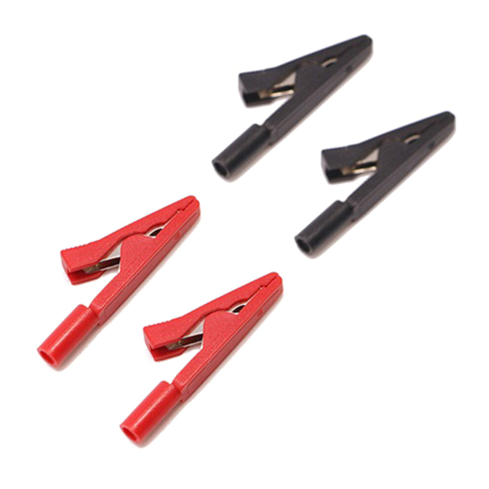 Four Insulated Alligators Clamps For Laboratory Safe & Efficient 7754000780440