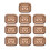 10 Pcs Sealing Waxed Stamp Sticker Square Decorative-Bronze 1