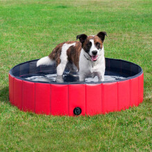 Piscina portátil para festas com cães, PVC de alta qualidade para maior durabilidade, orifício de drenagem integrado para facilitar o