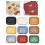 10 Pcs Sealing Waxed Stamp Sticker Square Decorative-Bronze 3