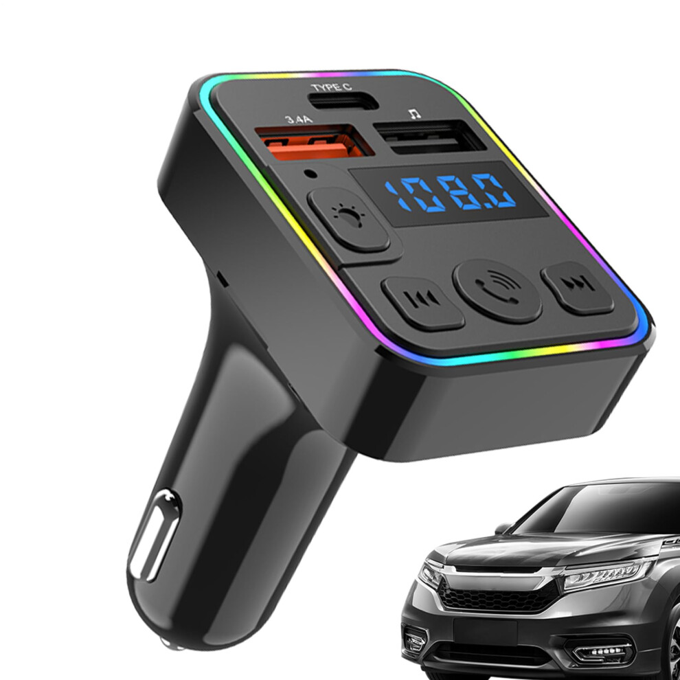 Car Fm Transmitter Usb Charger Typec Connector Wireless Mp3 Player Plugandplay Receiver For Truck Rv Road Trips 9067246224974