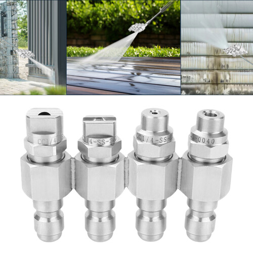 4 in 1 High Pressure Washer Nozzle Adjustable Sprayer Angled 1
