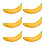 6Pcs Functional Simulated Fruit Models Realistic Faux-banana 1