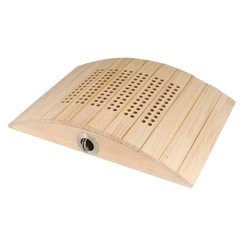 Solid Wood Lumbar Moxibustion Box MultiHole Wormwood Moxa Case For Men Women Back Waist Wellness Home Use Heat Therapy