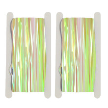 Iridescentní fóliové třásně, robustní odolné pozadí, opakovaně použitelný pozlátkový materiál pro elegantní vstupní dekoraci,