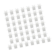 50 stuks holle kruisbeeld gunstdozen met Europees patroon-Wit