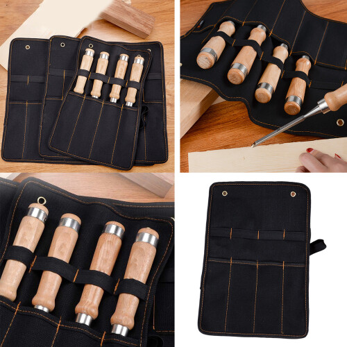 Tool Roll Heavy Duty Canvas Small Tool Bag Tool Pouch-Type 8 2