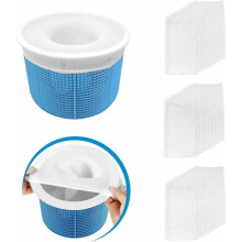Pool Filtration Guardian, kompatibel mit verschiedenen Filtern und Skimmern, Mikrofilterbeutel für Poolreiniger, strapazierfähiges Gummiband sorgt