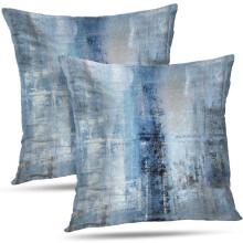 Housses de coussin décoratives pour la maison, taupe, 45 x 45 cm, impression recto verso, tissu confortable en mélange de polyester