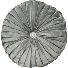 Coussin de méditation rond en velours, coussin décoratif pour canapé, lit ou salon, orné de boutons élégants, en forme de citrouille