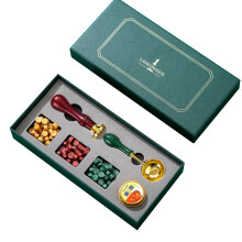 Wax Seal Stamp Set for DIY Wax Seals, Unique Design with Zinc Alloy Handle and Brass Head, Simple Operation for Quick Wax Seal Creation (Various Color