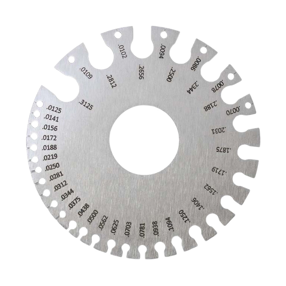 High Accuracy Welding Inspection Gauges Steel-1Mm Round 7751000459093