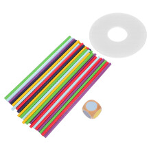 1 Set Kids Wooden Pick-Up Sticks Toy Balancing Game Motor