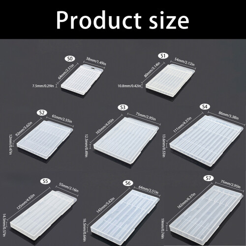 Portable Hook Design Plastic Drill Bit Holder Box For-Size 3 1