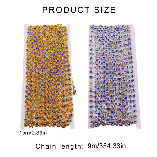 Shimmering Chain Tape Minority Costume Accessory for-silver 1
