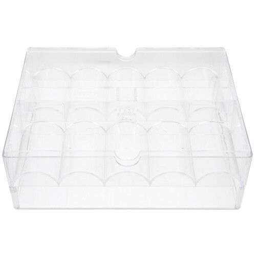 Clear Acrylic Poker Chip Tray Transparent Organizer 1