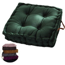 Coussin de siège carré confort contemporain, coussin de chaise ergonomique en velours pour la maison, le bureau et la voiture, coussin de chaise