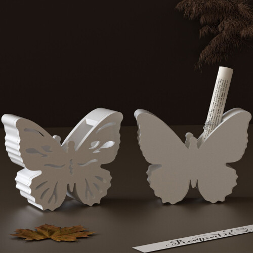 Hollow Butterfly Vase Epoxy Mould Silicone Mold for-Section B 2