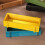 Decorative  Wooden Planter Box For Small Plant Space-Blue 7