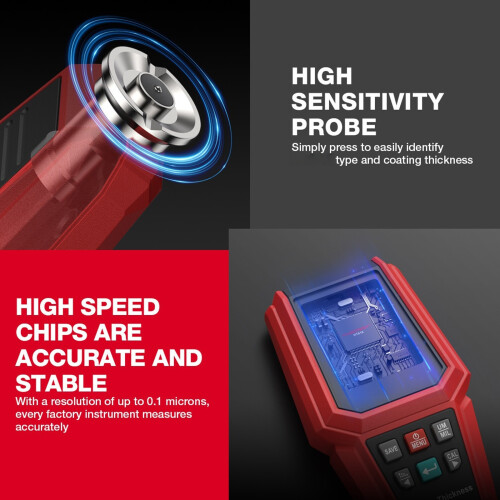 Professional Paint Thickness Tester For Vehicle Bodywork Precise 2