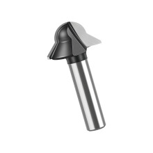 Solid Steel Round Bottom V Shape Milling Cutter- black 8 7 8