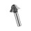 Solid Steel Round Bottom V Shape Milling Cutter- black 8 7 8 1